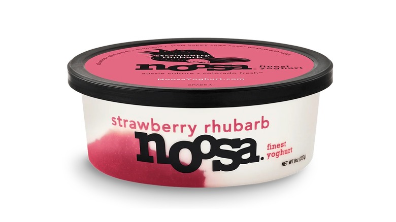 Noosa strawberry rhubarb yogurt