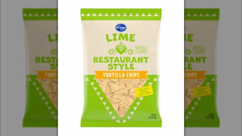 Kroger Kick of Lime tortilla chips