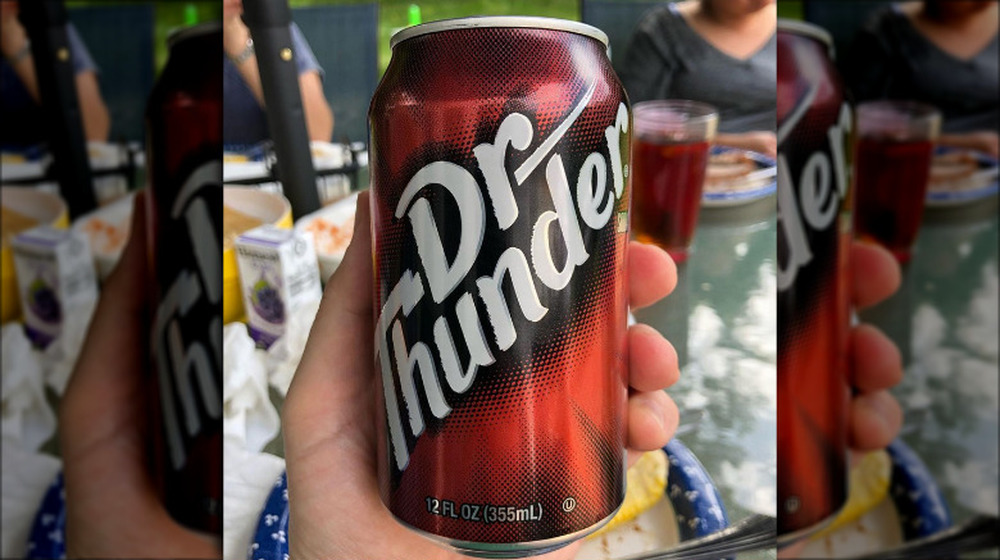 Great Value Dr. Thunder soda can