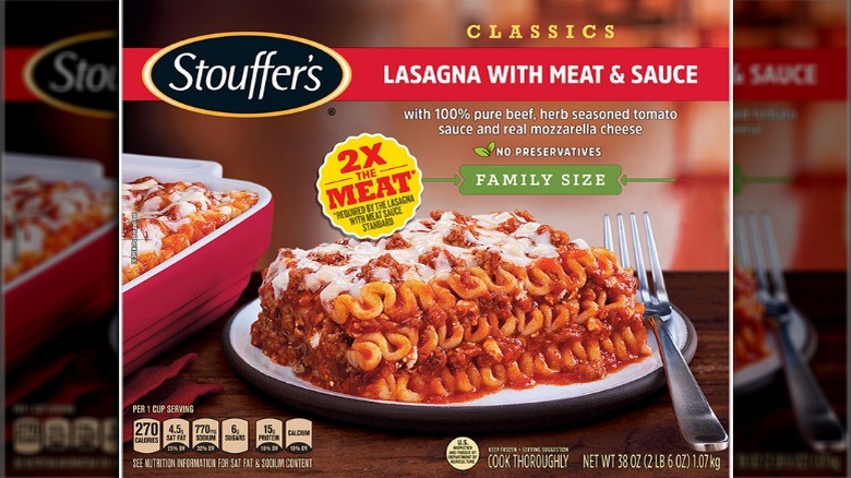 Stouffer's Lasagna with meat and sauce