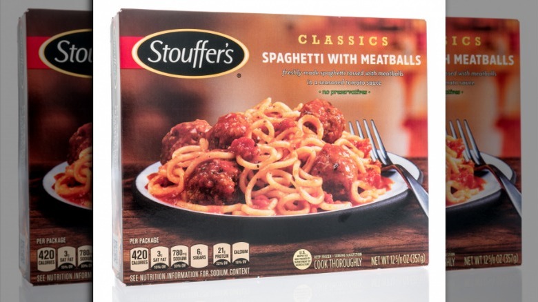 Stouffer's spaghetti with meatballs