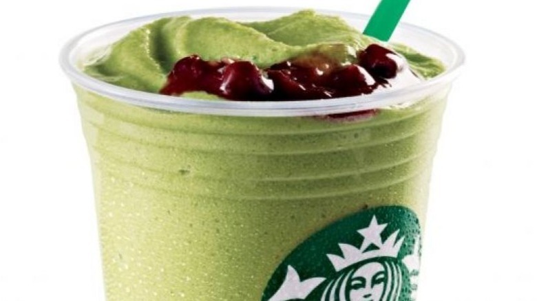 Starbucks Red Bean Green Tea Frappuccino