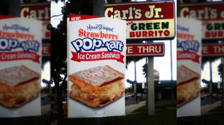 Strawberry Pop-Tart ice cream sandwich 