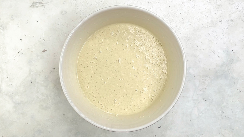 resting crepe batter