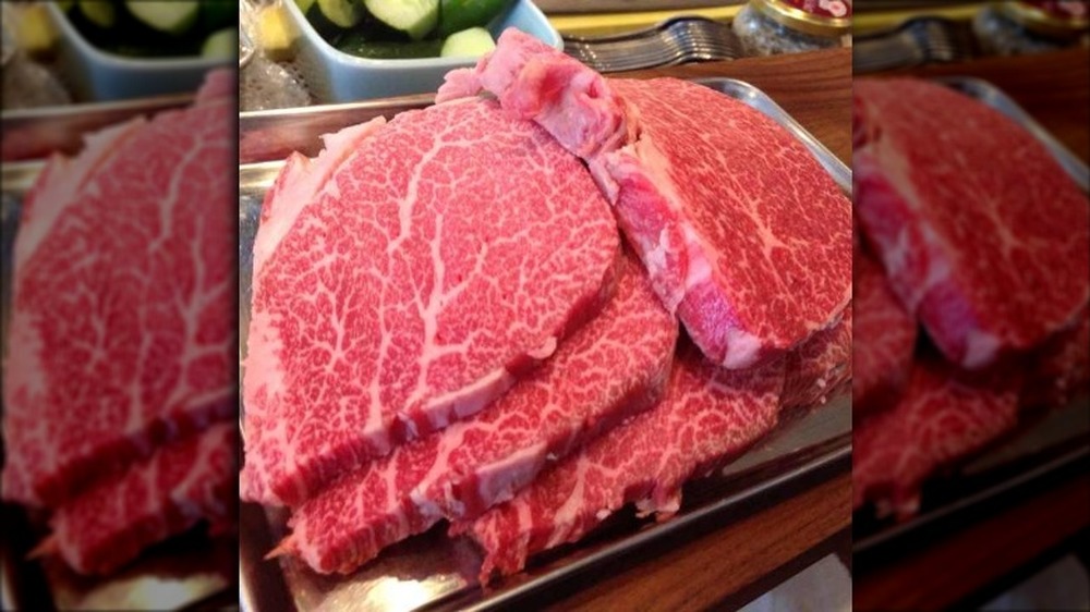 Wagyu Beef at a steakhouse