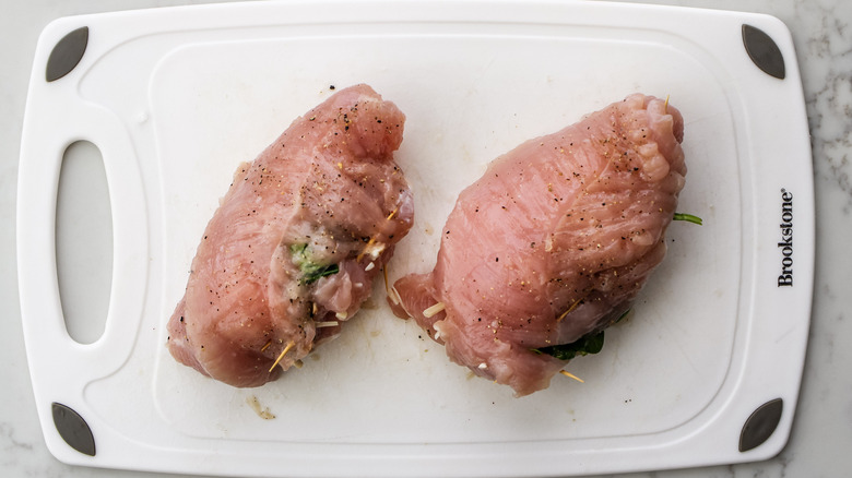 raw stuffed turkey tenderloins