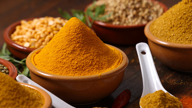 Curry powder and spices