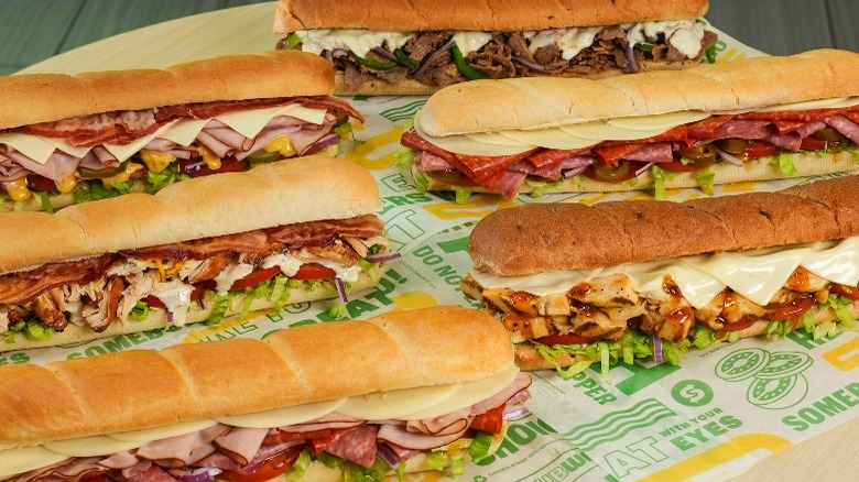 Subway sandwiches