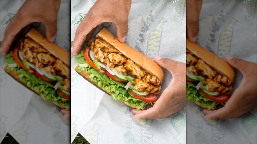 Subway Onion Chicken Teriyaki sandwich