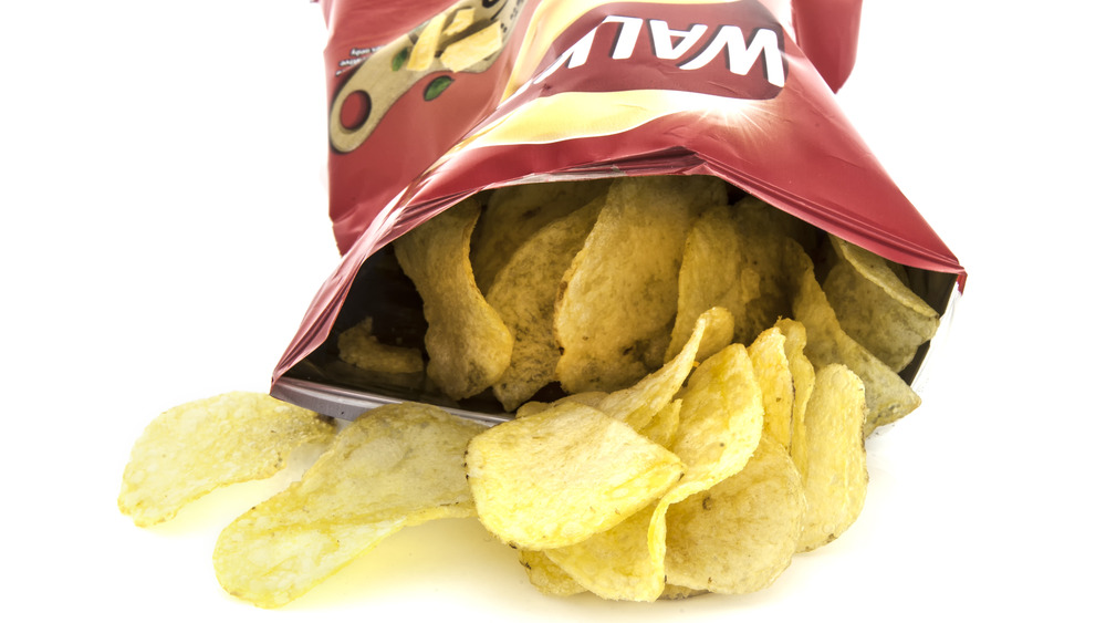  A packet of Walkers crisps