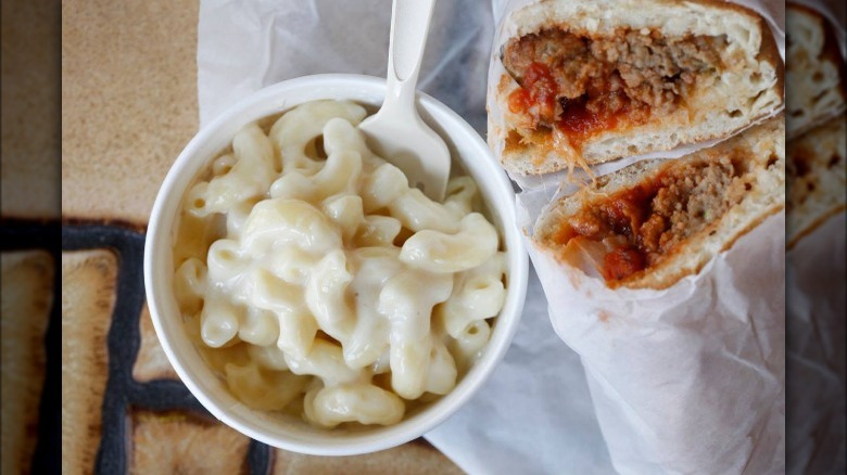 Potbelly sandwich, mac and cheese