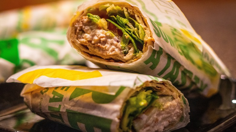 Chicken salad wrap