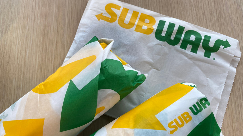 Wrapped Subway subs