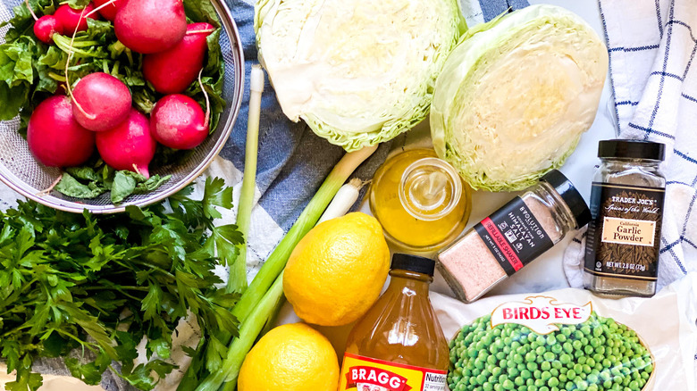 Summer Pea Salad Recipe ingredients 