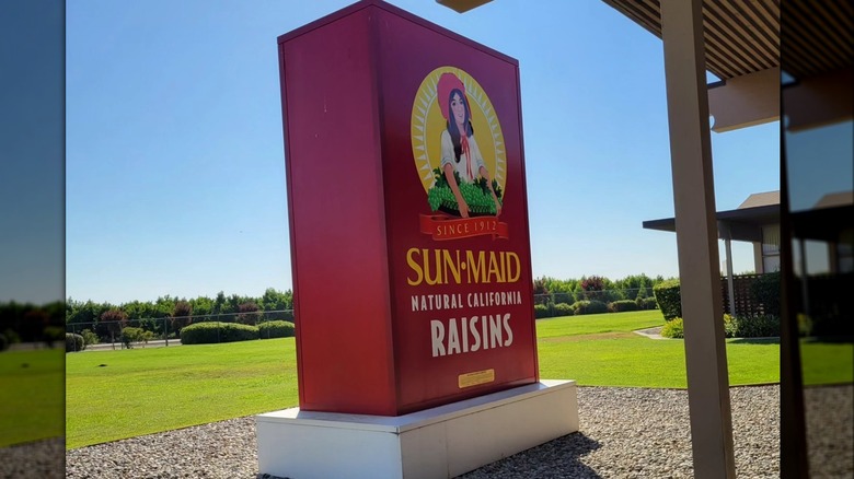 World's largest raisin box on sunny day