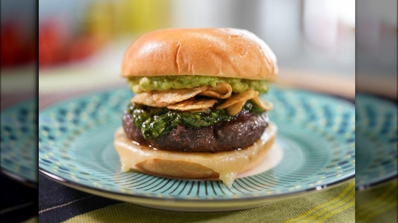Sunny Anderson's Spicy Green Goddess Burger