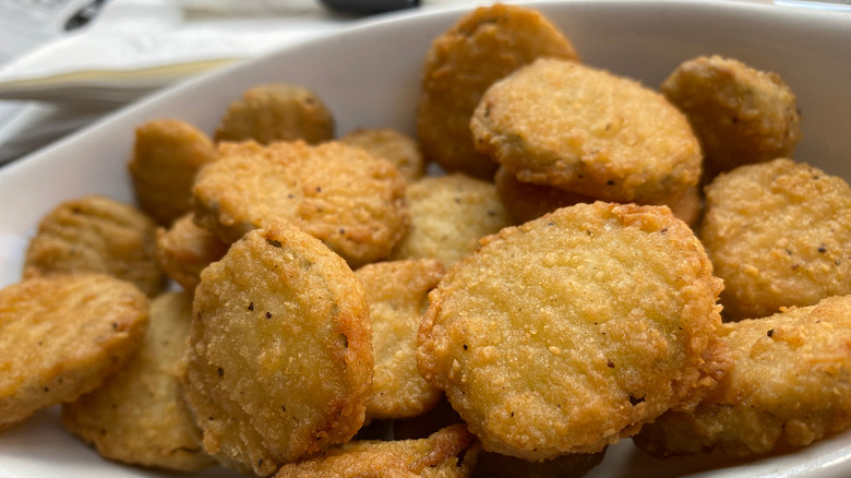 Deep fried pickle nuggets