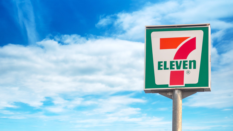 View of 7-Eleven sign