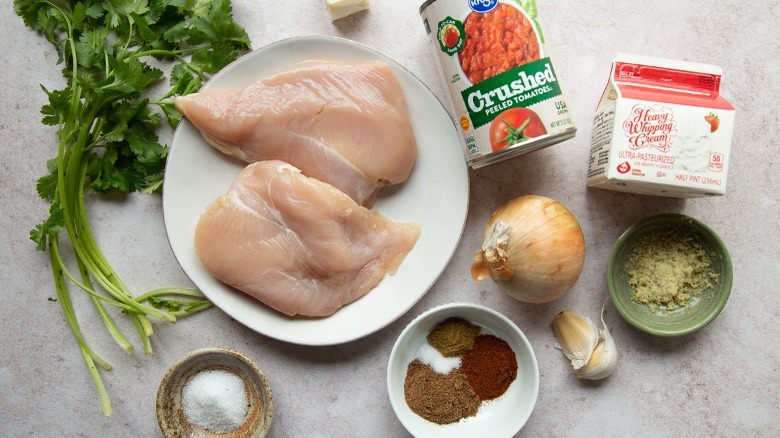 ingredients for slow cooker butter chicken