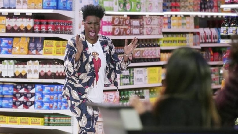 Comedian Leslie Jones hosting "Supermarket Sweep"