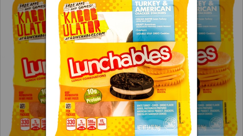 Lunchable with turkey and cheese