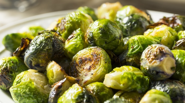 crispy seasoned brussels sprouts 