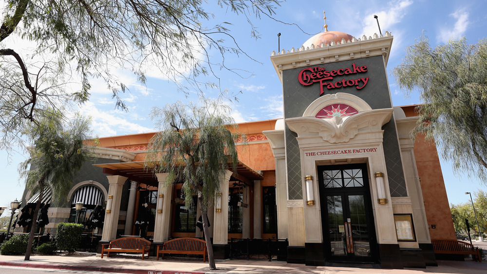 Cheesecake Factory in Arizona with trees