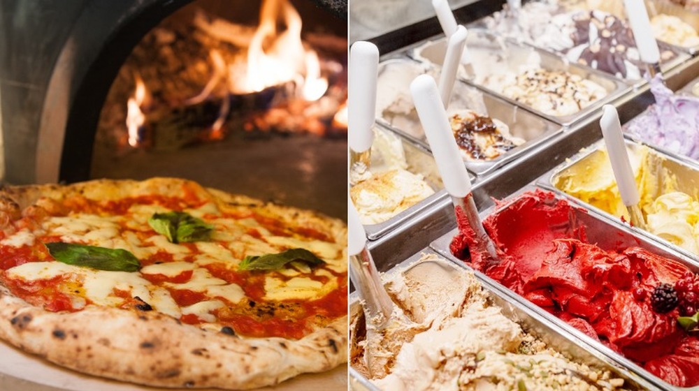 Pizza versus ice cream, popularity 