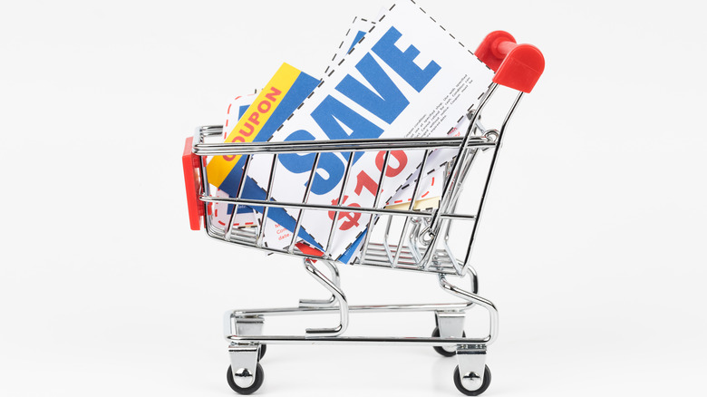 Shopping cart with coupons