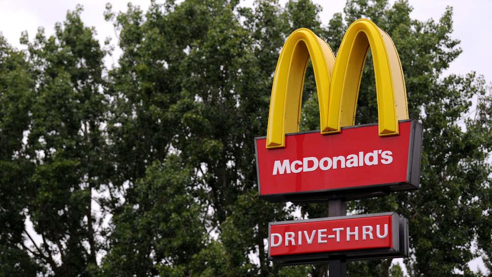 McDonald's drive-thru sign