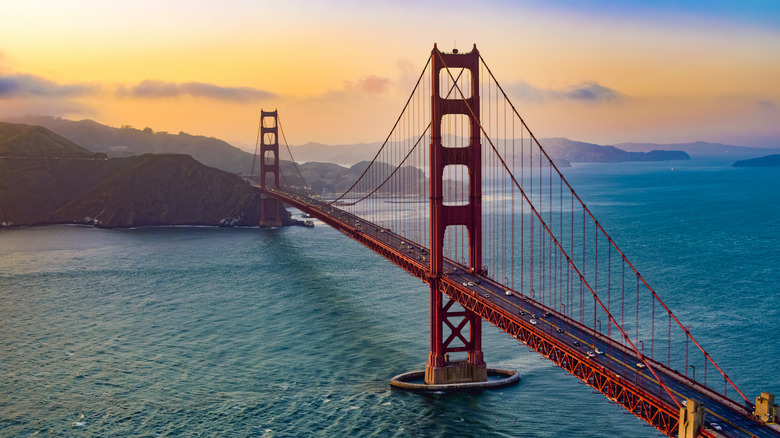 Golden Gate Bridge at sunset