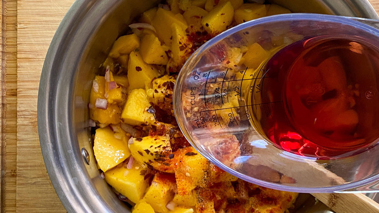 chutney ingredients in bowl