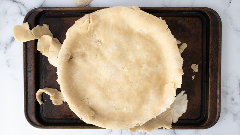 unbaked pie in pan