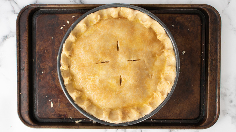 unbaked pie in pan