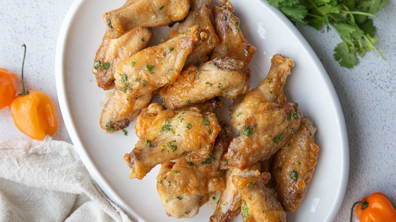 habanero glazed chicken wings