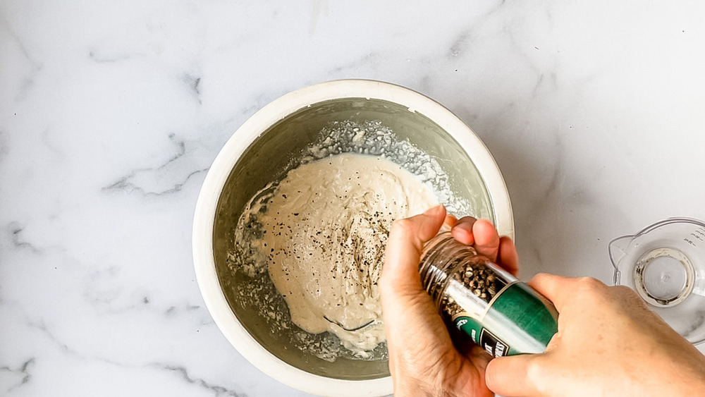 tahini dressing in bowl