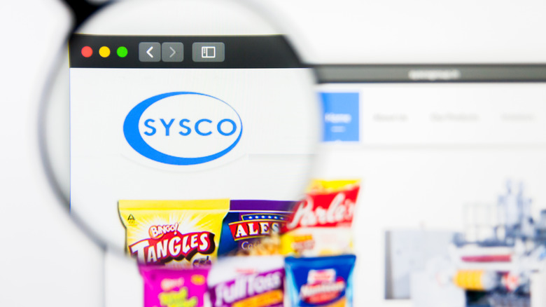 Sysco on an internet browser 