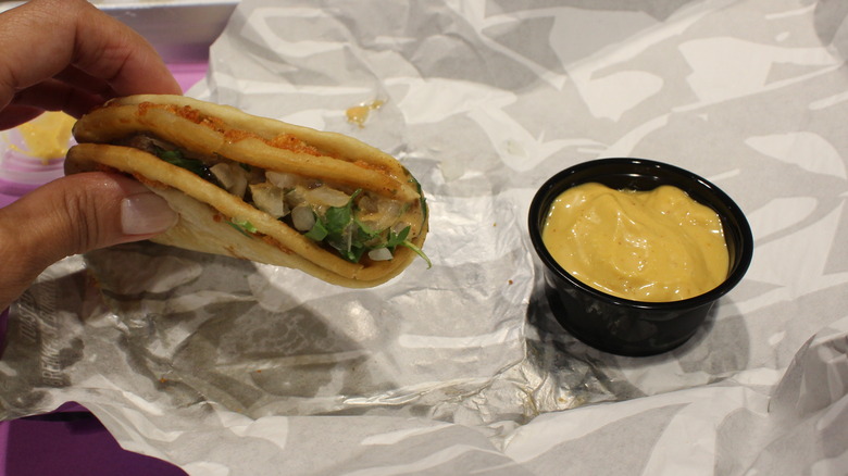 cheesy street chalupo bell sauce