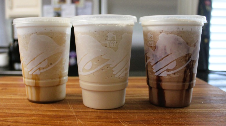 Taco Bell frozen coffee chillers