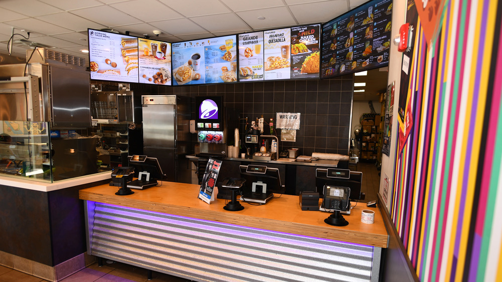 Taco Bell inside restaurant interior