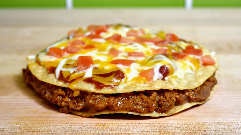 melty Taco Bell Mexican pizza