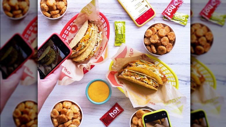 Taco John's food spread