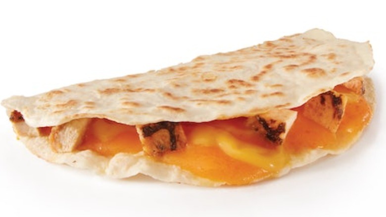 Taco John's chicken snack quesadilla