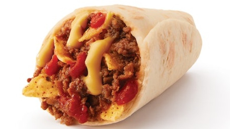 Taco John's nacho crunch beef burrito