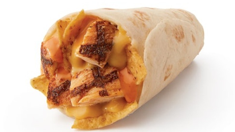 Taco John's nacho crunch chicken burrito