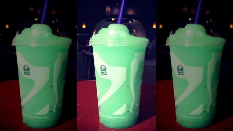 Baja Blast Freeze with blue straw