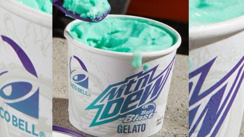 Taco Bell Baja Blast gelato