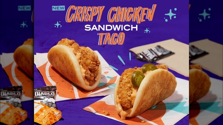 Taco Bell's crispy chicken sandwich taco ad