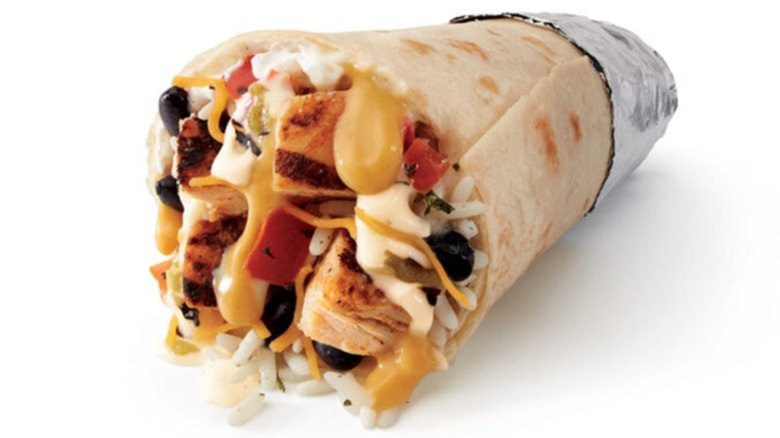 Taco John's Double Cheese Chicken Boss Burrito