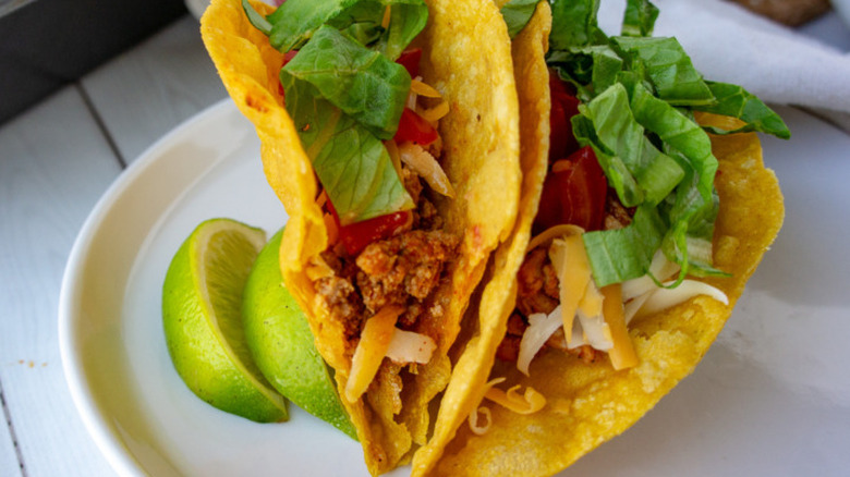 hard ground turkey tacos